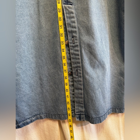 MASS Paris NYC 80’s embellished oversized denim duster - Picture 5 of 7